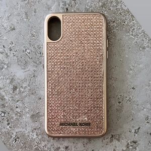 Michael Kors Rose Gold iPhone X Phone Case, Retail $100